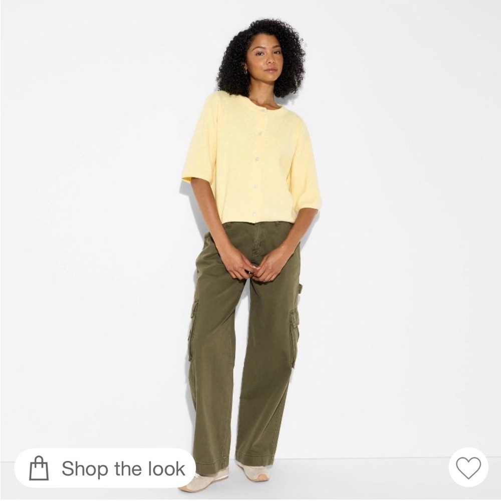 Yellow Button-Up Cardigan